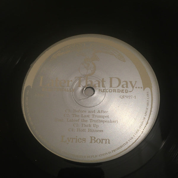 Lyrics Born Groovy lp Coaster - Later That Day...