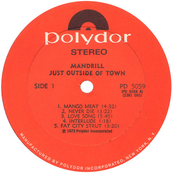 Mandrill Groovy lp Coaster - Just Outside Of Town