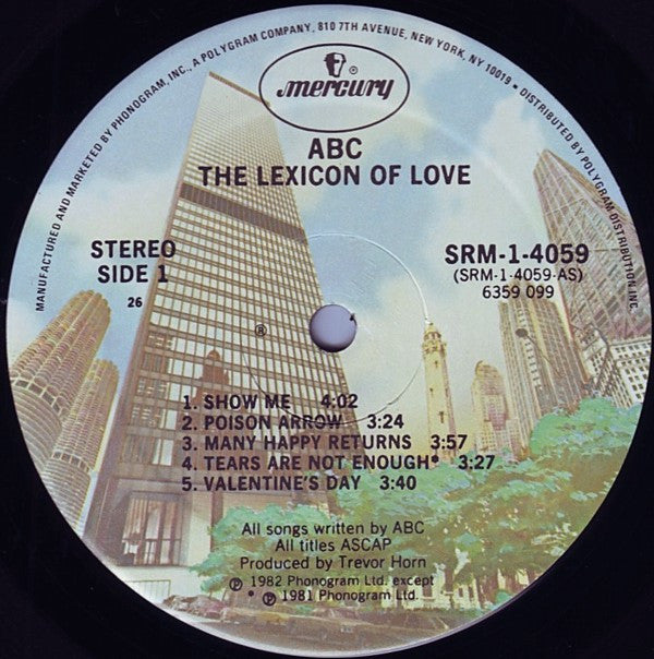 ABC Groovy Coaster - The Lexicon Of Love (Side A)