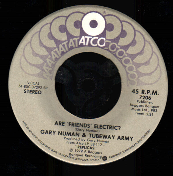 Gary Numan Groovy 45 Coaster - Are 'Friends' Electric?