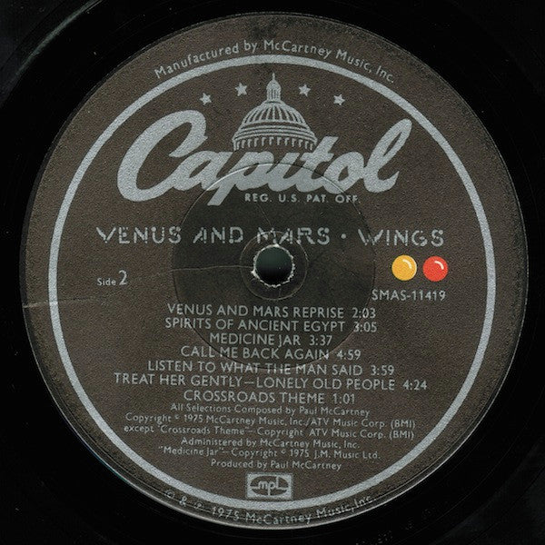 Wings Groovy lp Coaster - Venus And Mars