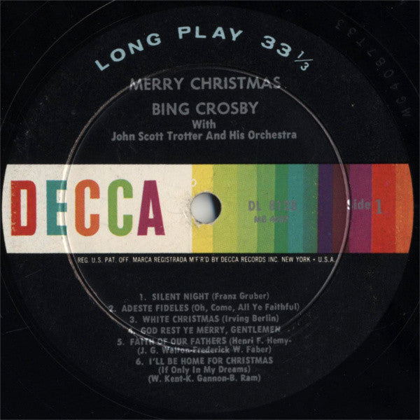 Bing Crosby Groovy Coaster - Merry Christmas (Side 1)