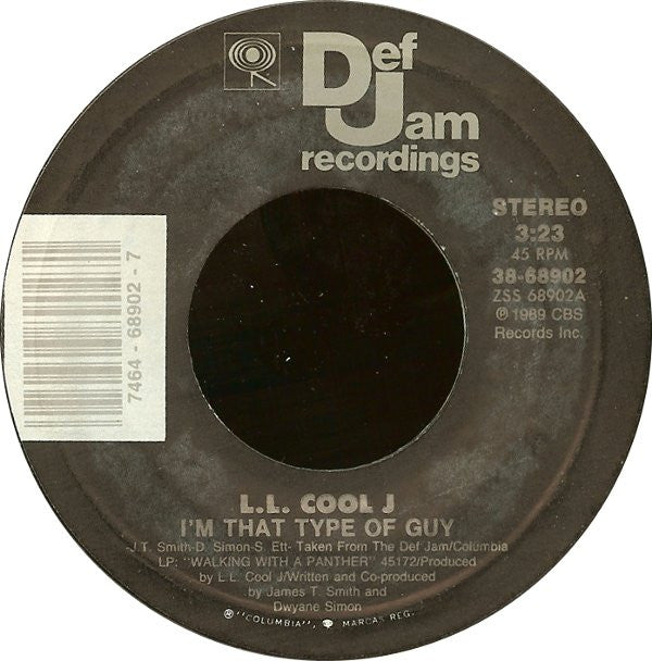 LL Cool J Groovy 45 Coaster - I'm That Type Of Guy