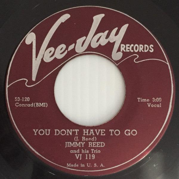 Jimmy Reed And His Trio Groovy 45 Coaster - You Don't Have To Go / Boogie In The Dark