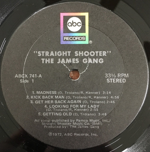 James Gang Groovy lp Coaster - Straight Shooter