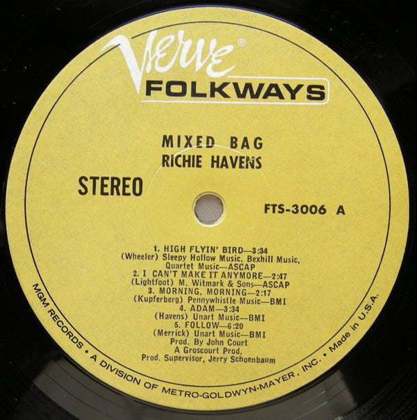 Richie Havens Groovy lp Coaster - Mixed Bag