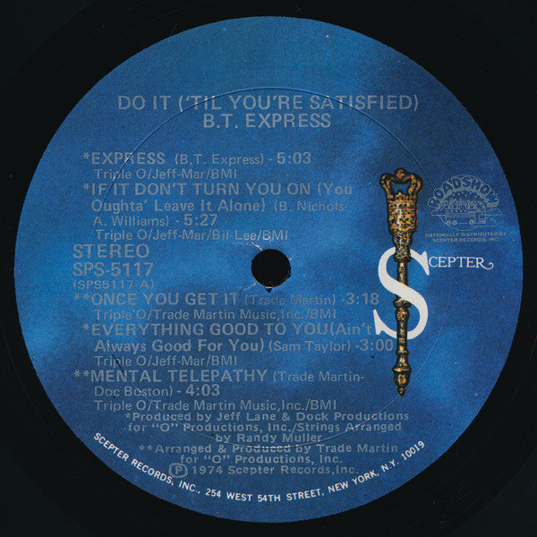 B.T. Express Groovy lp Coaster - Do It ('Til You're Satisfied)