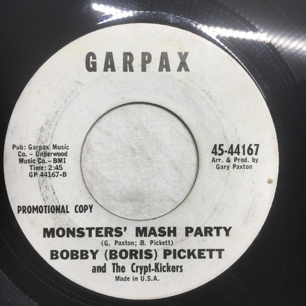 Bobby (Boris) Pickett And The Crypt-Kickers Groovy 45 Coaster - Monster Mash Party