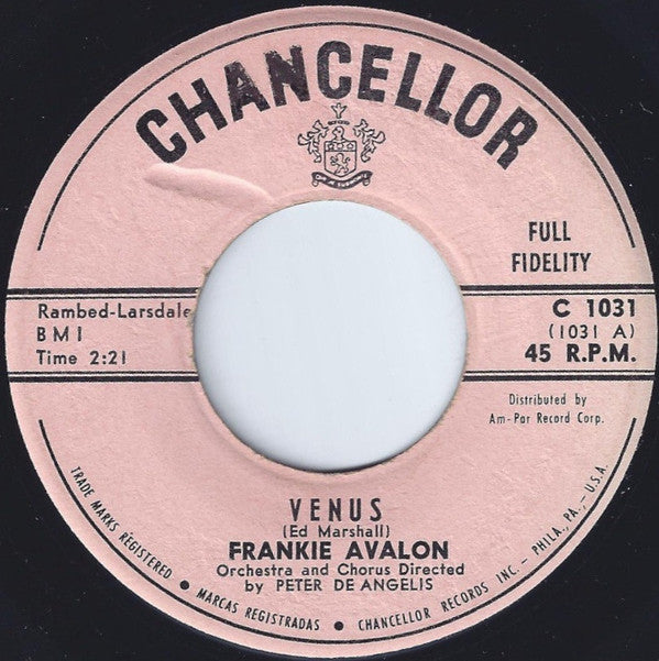 Frankie Avalon Groovy 45 Coaster - Venus
