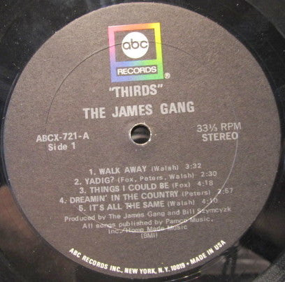 James Gang Groovy lp Coaster - Thirds