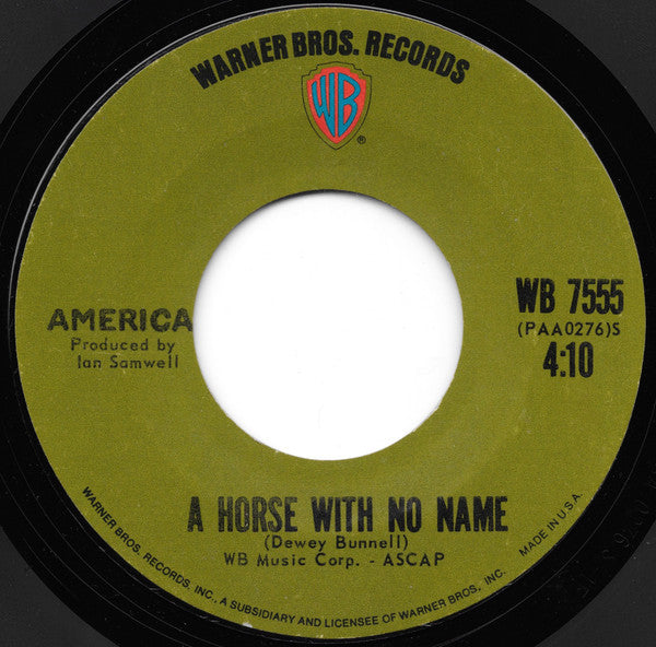 America Groovy Coaster - A Horse With No Name