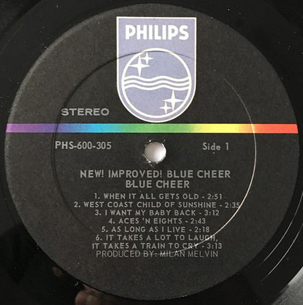 Blue Cheer Groovy lp Coaster - New! Improved! Blue Cheer