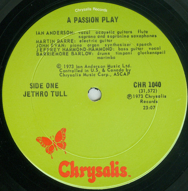 Jethro Tull Groovy Coaster - A Passion Play (Side 1)