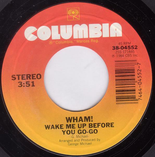 Wham! Groovy 45 Coaster - Wake Me Up Before You Go-Go