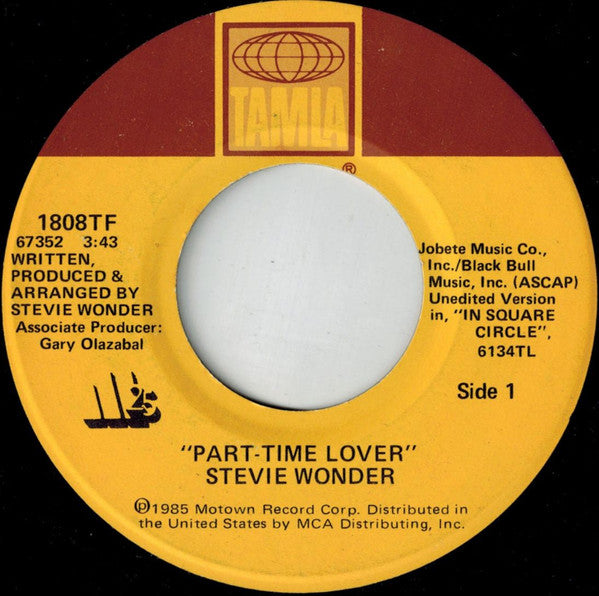 Stevie Wonder Groovy 45 Coaster - Part-Time Lover