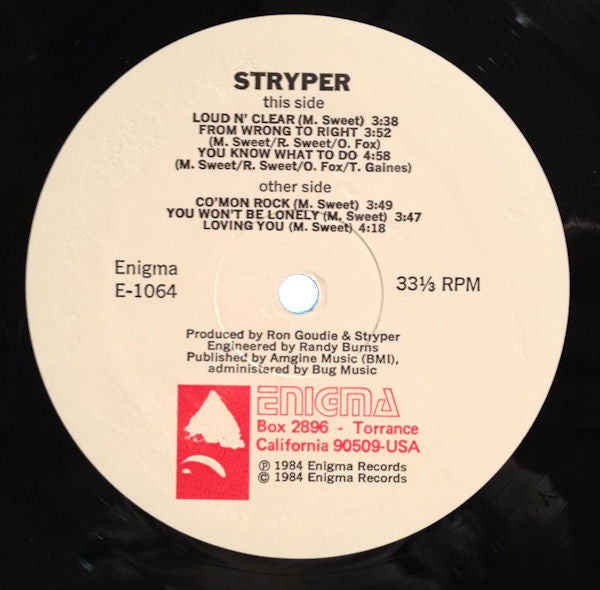 Stryper Groovy Coaster - The Yellow And Black Attack