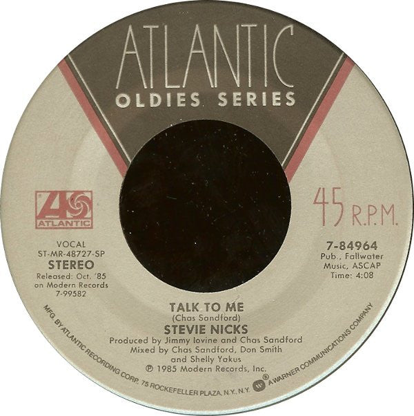 Stevie Nicks Groovy 45 Coaster - Talk To Me