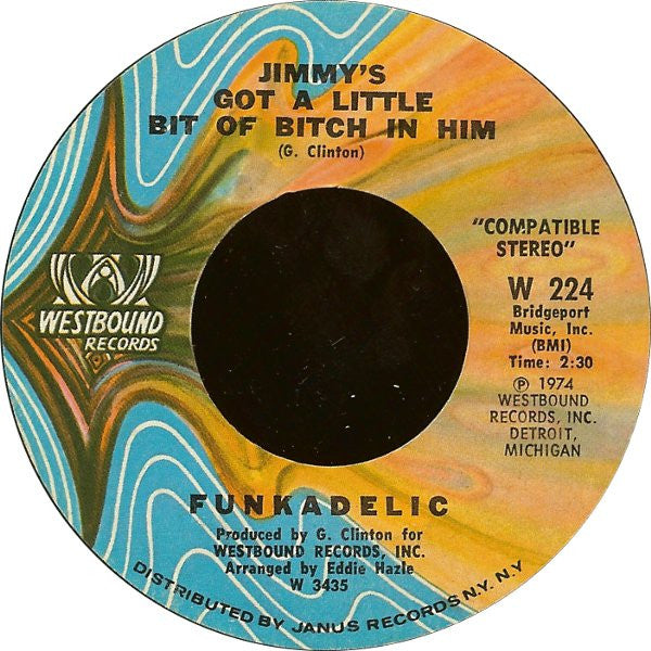 Funkadelic Groovy 45 Coaster - Jimmy's Got A Little Bit Of Bitch In Him