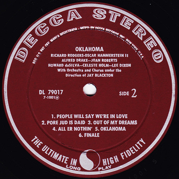 Rodgers & Hammerstein Groovy lp Coaster - Oklahoma!