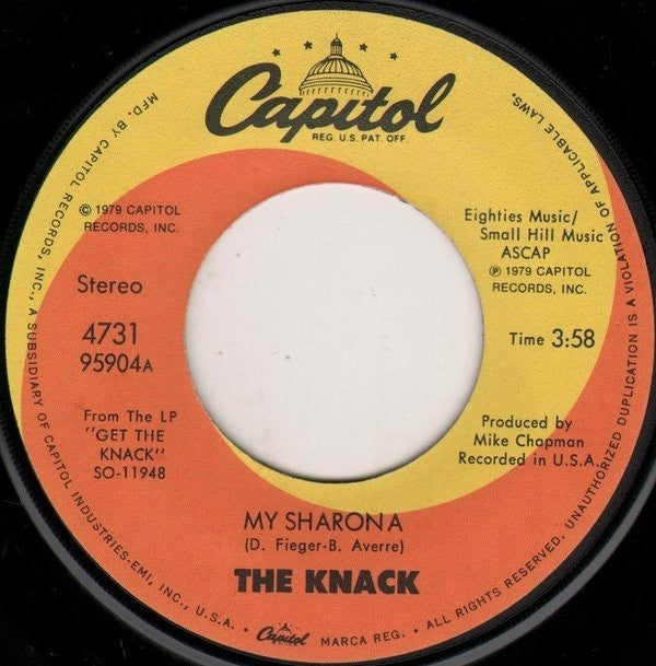 The Knack Groovy 45 Coaster - My Sharona