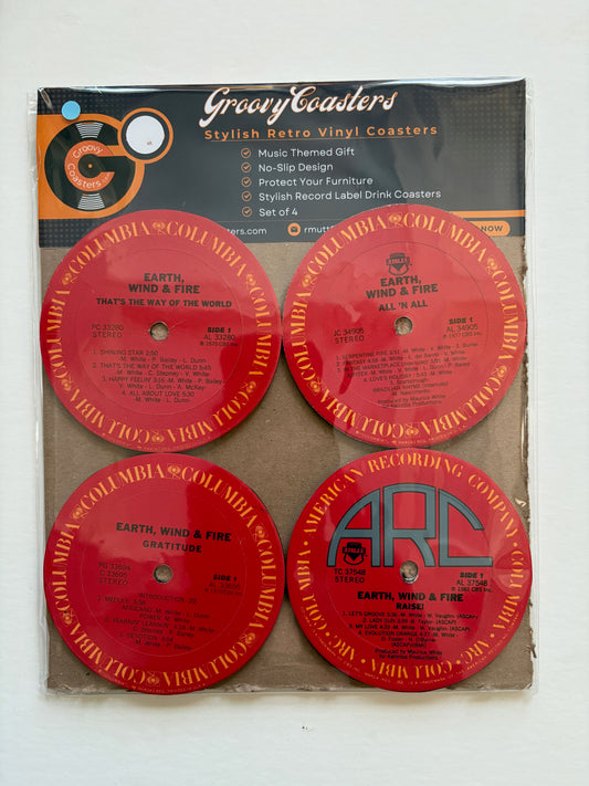 bob dylan premium vintage record lp label drink coaster set