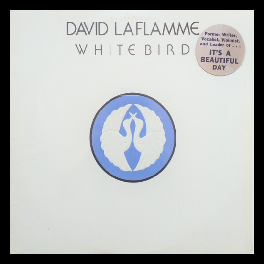 David LaFlamme Groovy Framed Album Cover - White Bird (record included, no hype sticker on cover)