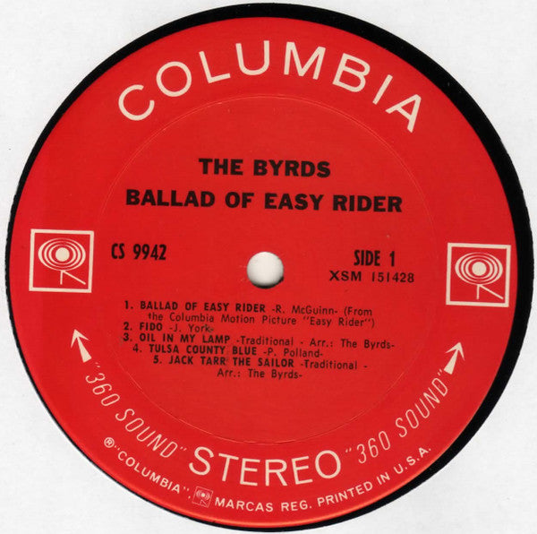 The Byrds Groovy lp Coaster - Ballad Of Easy Rider