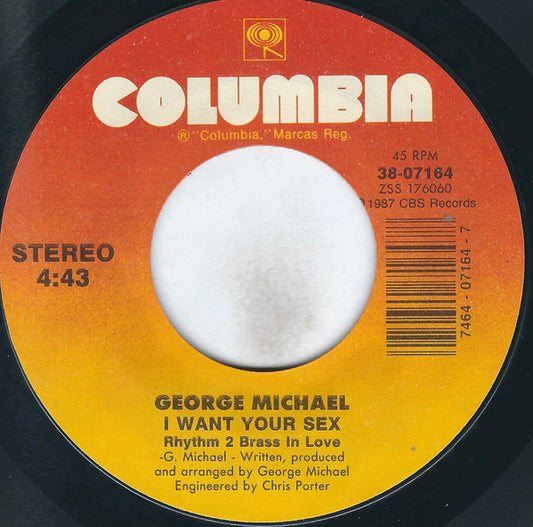 George Michael Groovy 45 Coaster - I Want Your Sex