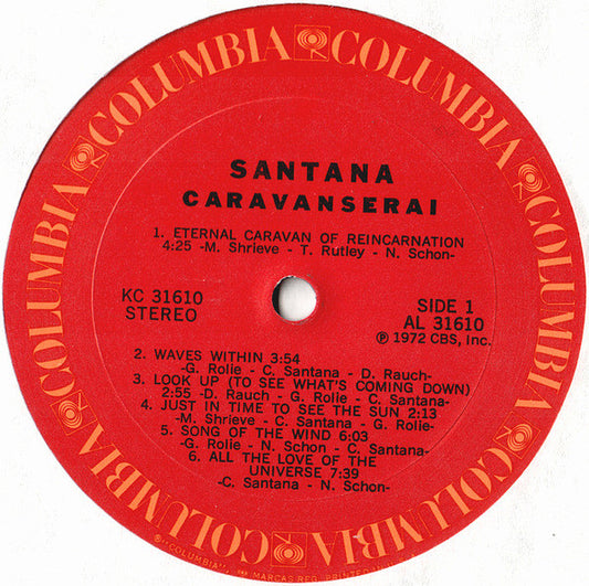 Santana Groovy Coaster - Caravanserai (Side 1)