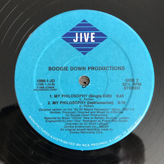 Boogie Down Productions Groovy Coaster - My Philosophy