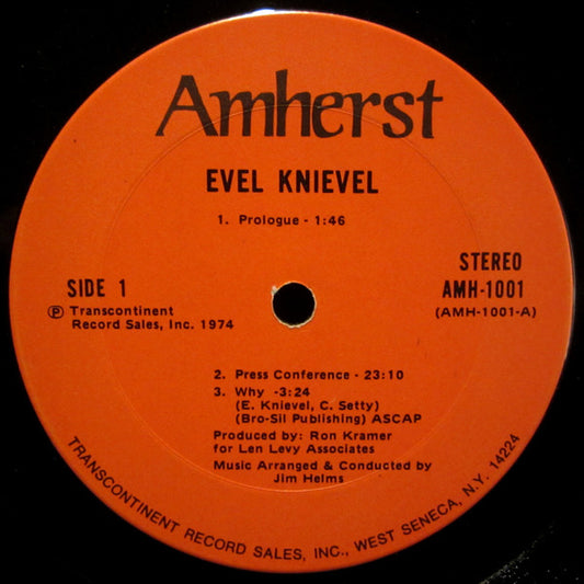 Evel Knievel Groovy lp Coaster - Evel Knievel