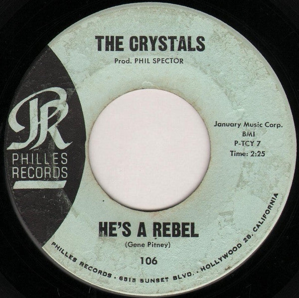 The Crystals Groovy 45 Coaster - He's A Rebel