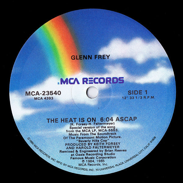 Glenn Frey Groovy 12" Coaster - The Heat Is On
