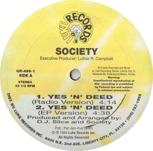 Society Groovy Coaster - Yes 'N' Deed