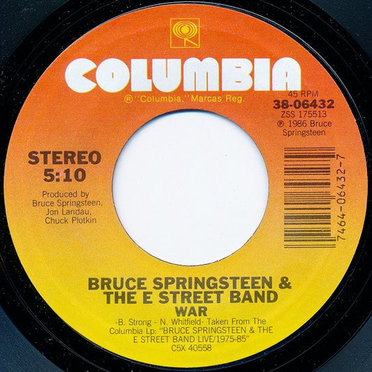 Bruce Springsteen & The E-Street Band Groovy 45 Coaster - War