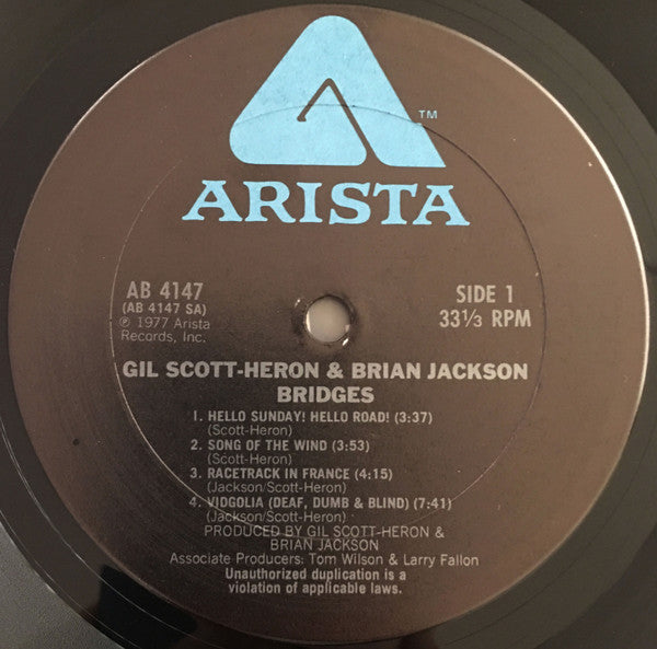 Gil Scott-Heron & Brian Jackson Groovy lp Coaster - Bridges