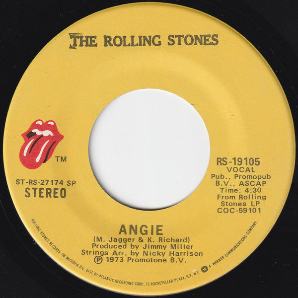 Rolling Stones Groovy 45 Coaster - Angie