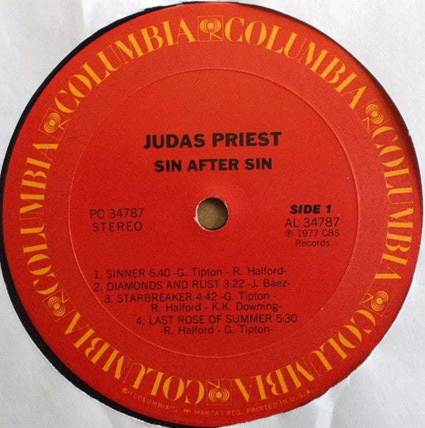 Judas Priest Groovy Coaster - Sin After Sin