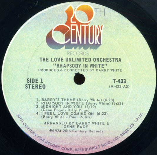 Love Unlimited Orchestra Groovy Coaster - Rhapsody In White