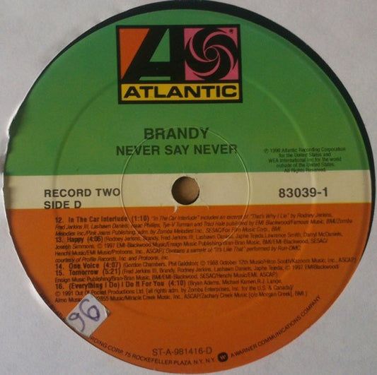 Brandy Groovy Coaster - Never Say Never (Side D)