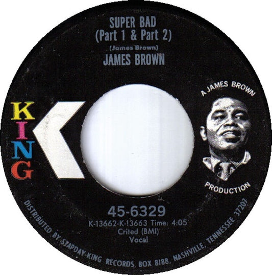 James Brown Groovy 45 Coaster - Super Bad