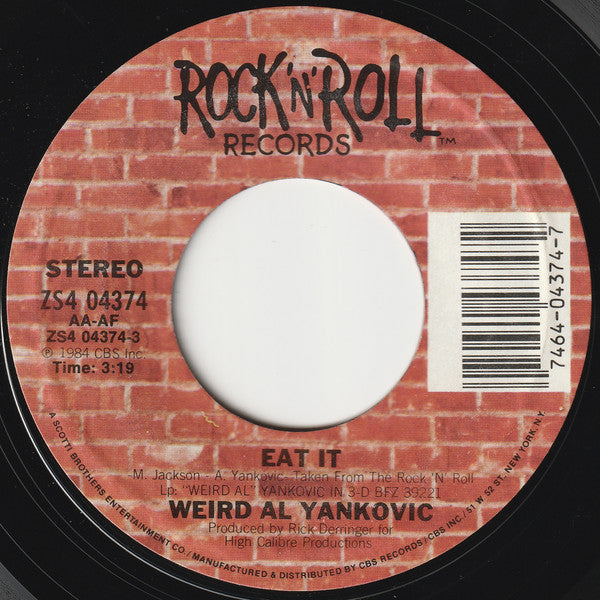 "Weird Al" Yankovic Groovy 45 Coaster - Eat It