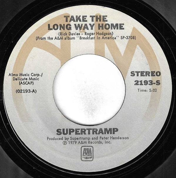 Supertramp Groovy 45 Coaster - Take The Long Way Home