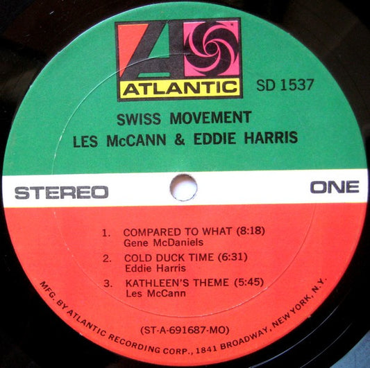 Les McCann Groovy lp Coaster - Swiss Movement