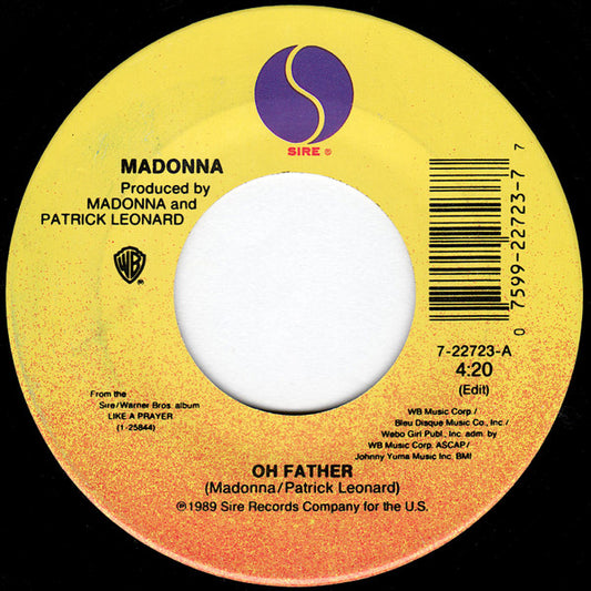 Madonna Groovy Coaster - Oh Father