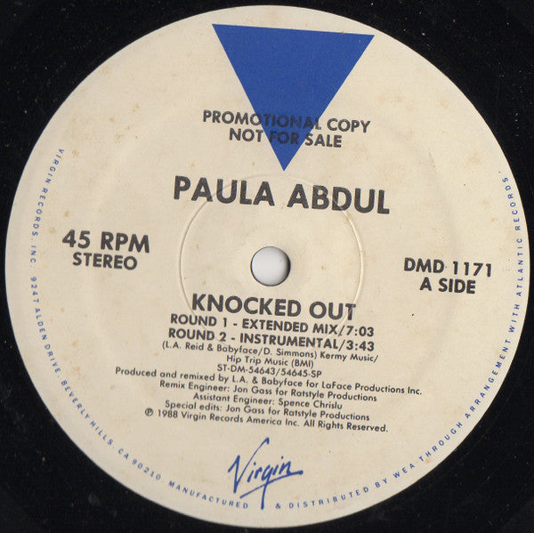 Paula Abdul Groovy Coaster - Knocked Out 12"