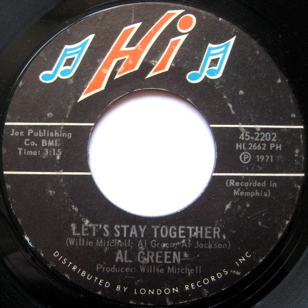 Al Green Groovy Coaster - Let's Stay Together / Tomorrow's Dream