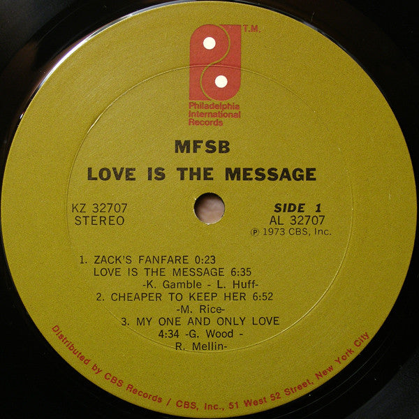 MFSB Groovy Coaster - Love Is The Message