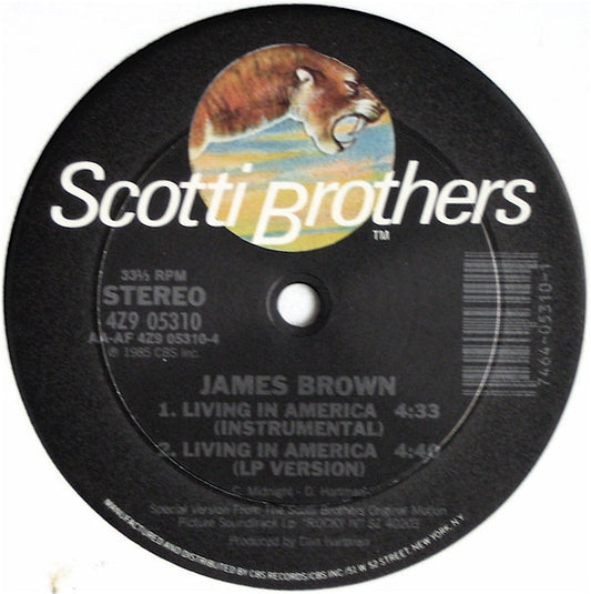 James Brown Groovy Coaster - Living In America (12" Extended Dance Mix) (Side 2)