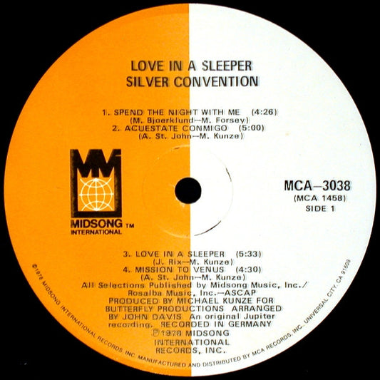 Silver Convention Groovy Coaster - Love In A Sleeper